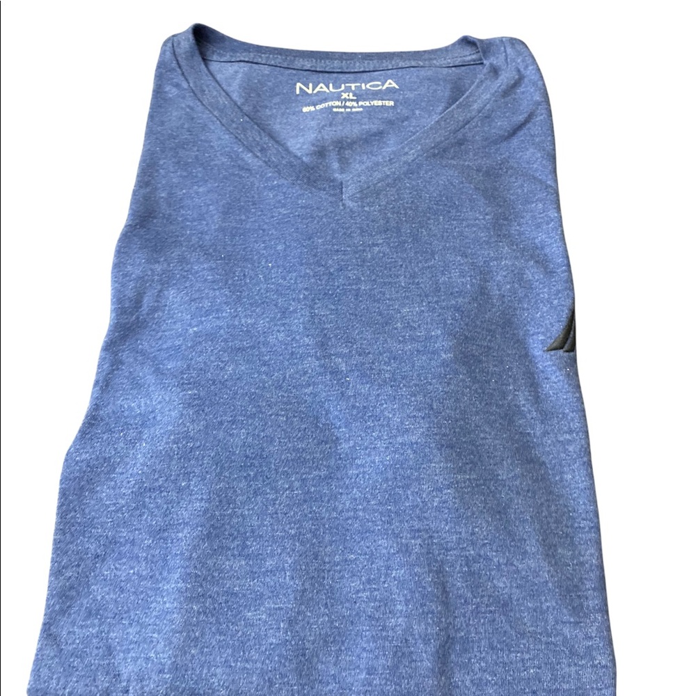 Nautica Mens V Neck T-Shirt